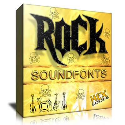 Product picture Rock Soundfonts Drums Guitars Bass Download