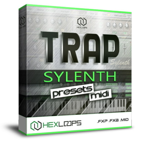 Product picture Trap Sylenth1 FXP Presets, FXB Bank, MIDI Loops